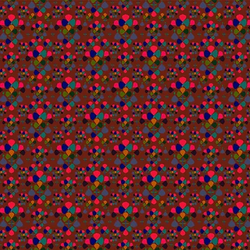 Artwork thumbnail, Abstract Colorful Floral Pattern Design 3 by ClassyPatterns