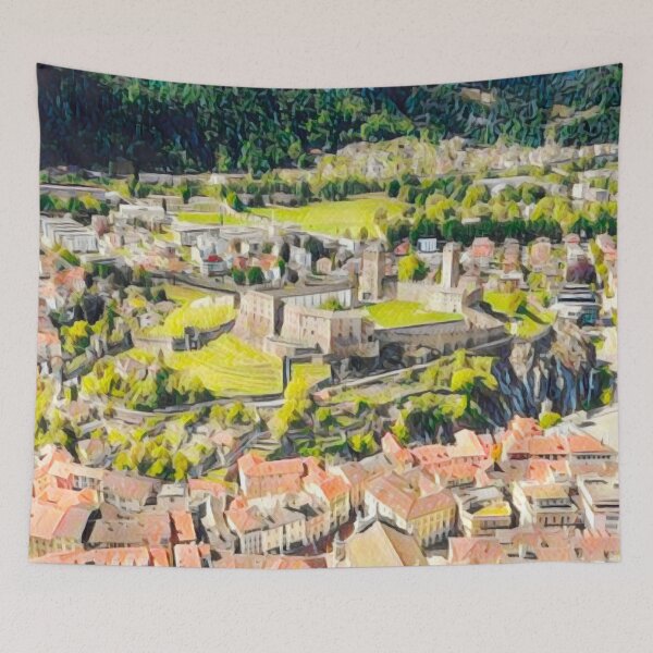 Item preview, Bellinzona View designed and sold by Sofia-Draws.