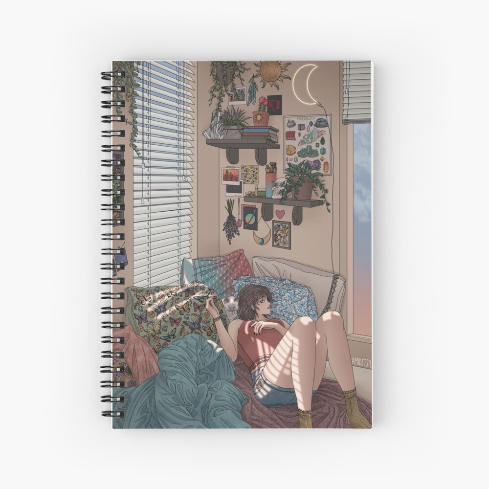 Golden Hour Spiral Notebook for Sale by Kelsey Smith