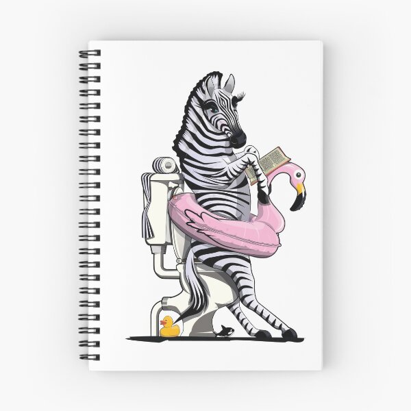 Item preview, Zebra on the Toilet, funny Animal Safari Bathroom Joke designed and sold by Wyattdesign.