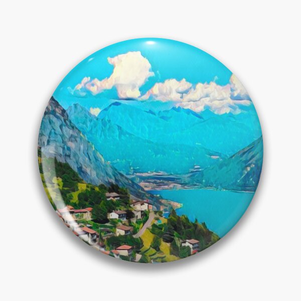 Item preview, Lugano View designed and sold by Sofia-Draws.
