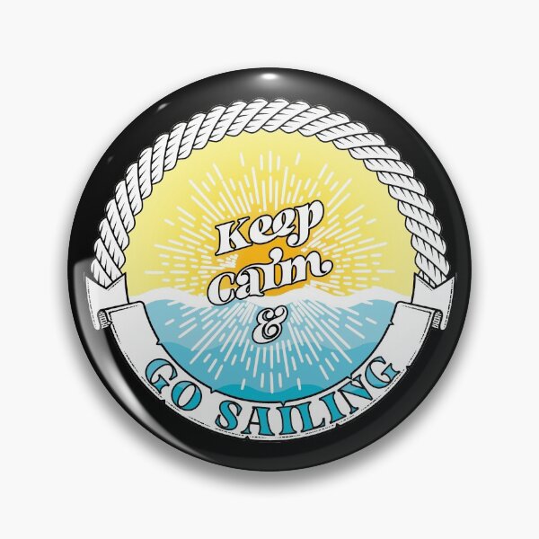 Item preview, Keep Calm & Go Sailing Good Day To Sail Sunset Ocean Waves Nautical Graphic designed and sold by GO SHIRT-TEE.