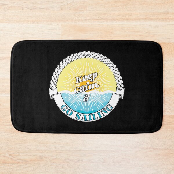 Item preview, Keep Calm & Go Sailing Good Day To Sail Sunset Ocean Waves Nautical Graphic designed and sold by GO SHIRT-TEE.