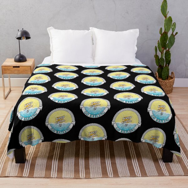 Item preview, Keep Calm & Go Sailing Good Day To Sail Sunset Ocean Waves Nautical Graphic designed and sold by GO SHIRT-TEE.