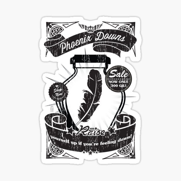 Phoenix Downs Lift You Up! Sticker