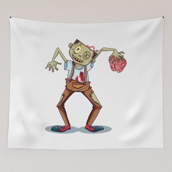 Item preview, Zombie with brains in hand designed and sold by kamorim.