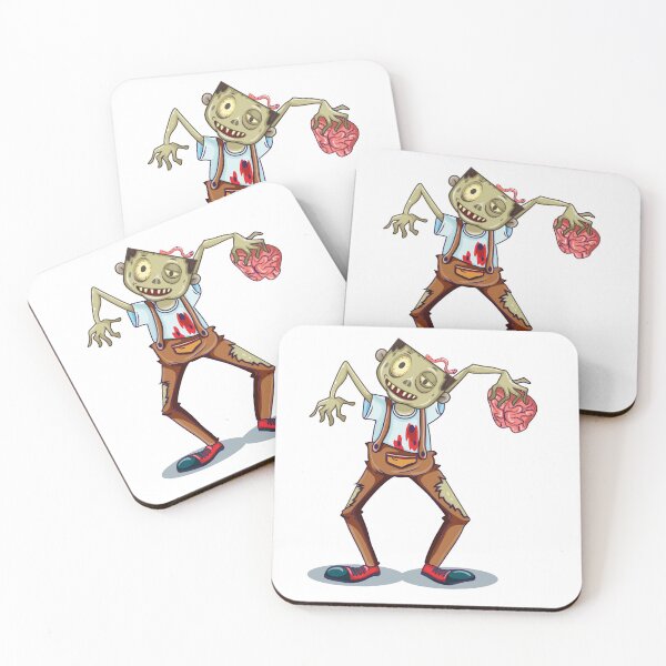 Item preview, Zombie with brains in hand designed and sold by kamorim.
