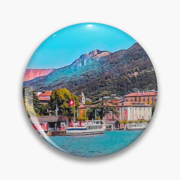 Item preview, Lugano Skyline designed and sold by Sofia-Draws.