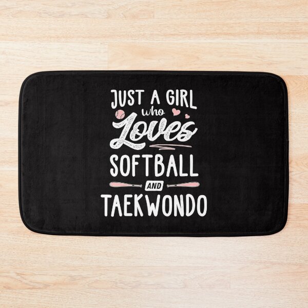 Item preview, Just A Girl Who Loves Softball And Taekwondo Gift Women  designed and sold by Jotaroo09ml.