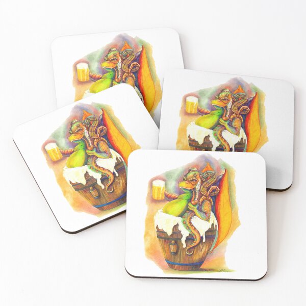 Item preview, The demon of beer Art Prints designed and sold by IzulLuz.
