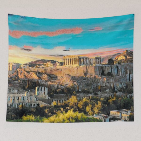 Artikelvorschau, Athen Skyline entworfen und verkauft von Sofia-Draws.