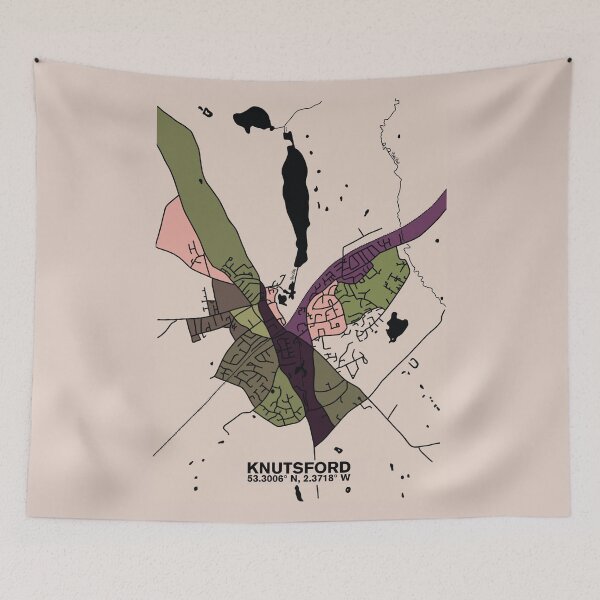 Item preview, KNUTSFORD | MAP COORDINATES designed and sold by axelle1410.