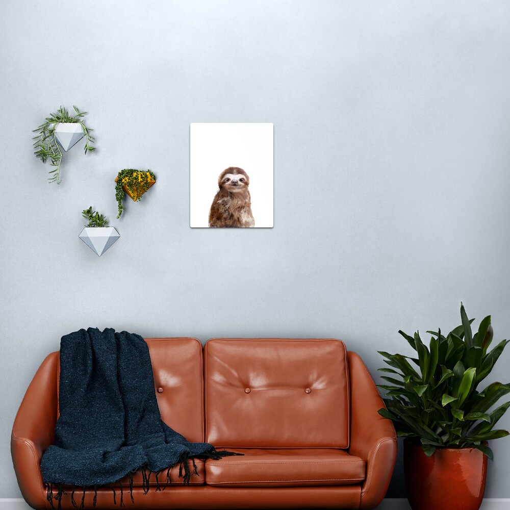 Little Sloth Metal Print