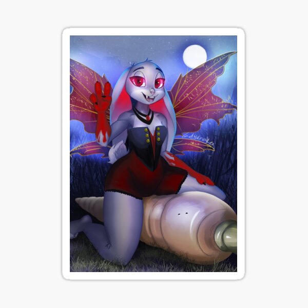 Vampire Carrot Rabbit Bunny Fairy Farmer Sticker