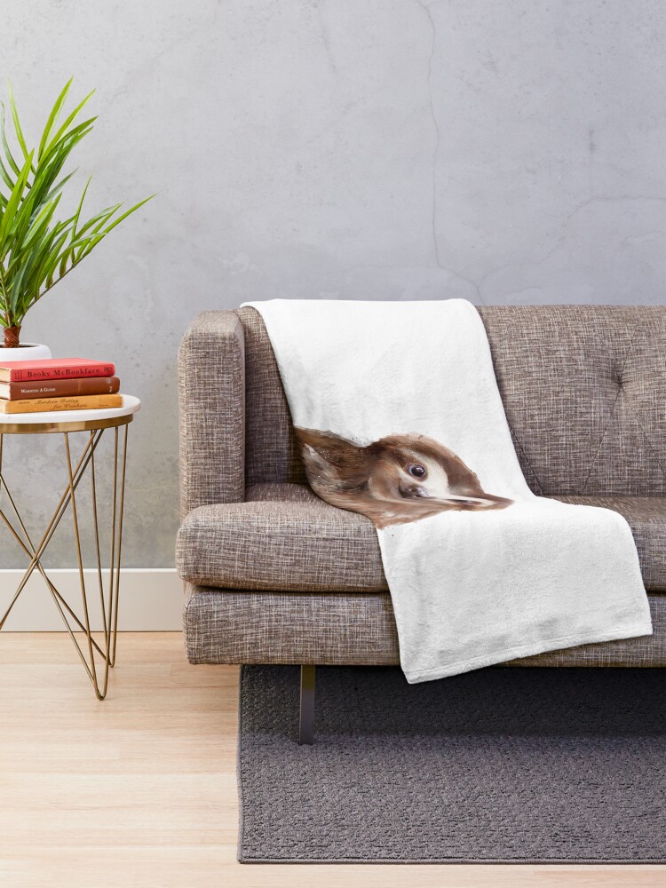Alternate view of Little Sloth Throw Blanket