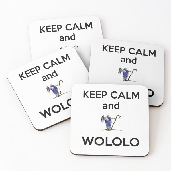 Keep calm and WOLOLO!-white Coasters (Set of 4)