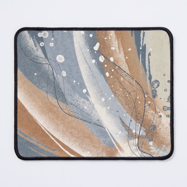 Item preview, Abstract Rushes in Symphony Blue and Beige designed and sold by simplydesignart.