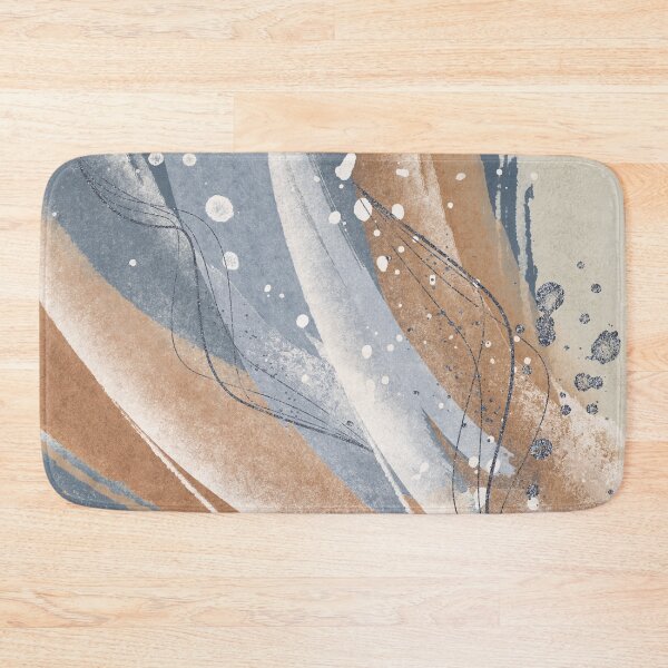 Item preview, Abstract Rushes in Symphony Blue and Beige designed and sold by simplydesignart.