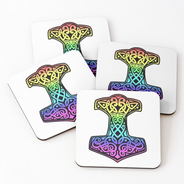 Item preview, Rainbow Thor's Hammer (Mjolnir) designed and sold by thunderox.
