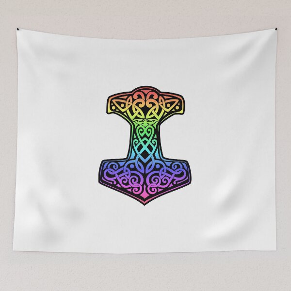 Item preview, Rainbow Thor's Hammer (Mjolnir) designed and sold by thunderox.