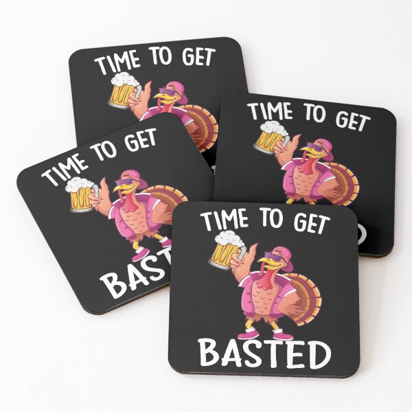 Item preview, Time To Get Basted Funny Beer Thanksgiving Turkey Gift designed and sold by Tatus Brinal.