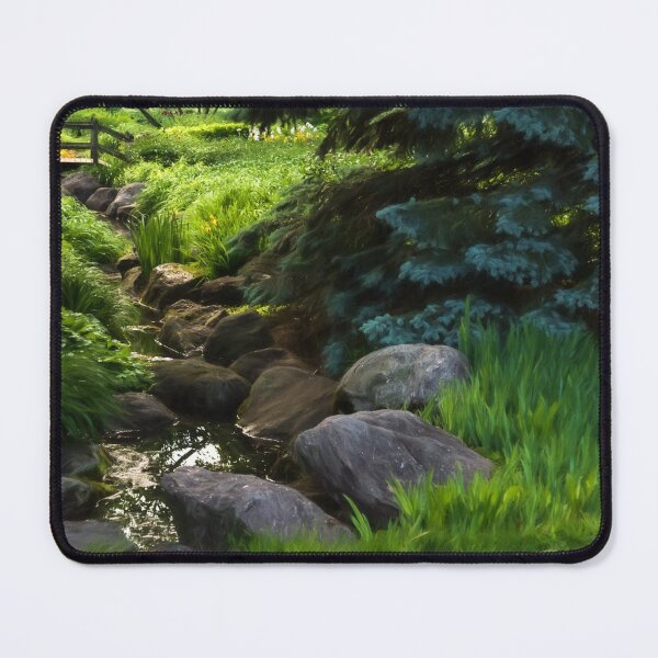Item preview, Impressions of Gardens - a Miniature Spring Creek Through the Fresh Green designed and sold by Georgia Mizuleva.