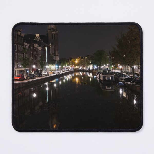 Item preview, Magical Amsterdam Night - Blue Crown Skyline designed and sold by Georgia Mizuleva.
