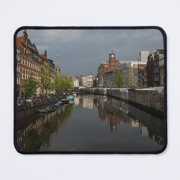 Item preview, Amsterdam - Singel Canal With the Floating Flower Market designed and sold by Georgia Mizuleva.