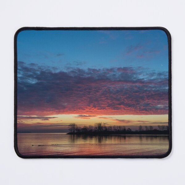 Item preview, Bright Pink Sunrise With a Tiny Crescent Moon designed and sold by Georgia Mizuleva.