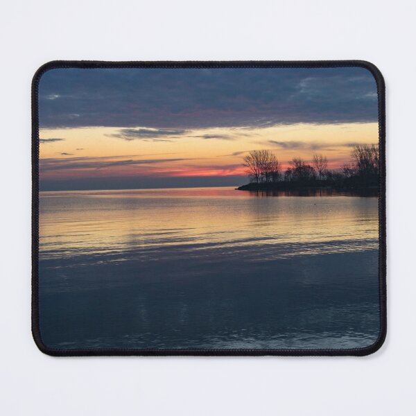 Item preview, Stripes and Layers - Lakeside Sunrise with a Fringe of Ice designed and sold by Georgia Mizuleva.