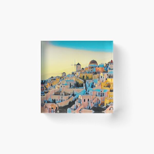Artikelvorschau, Santorin Aussicht entworfen und verkauft von Sofia-Draws.