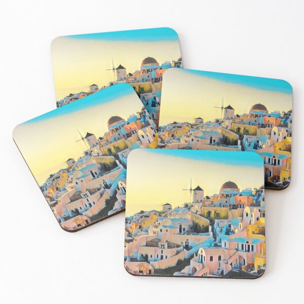 Item preview, Vista de Santorini designed and sold by Sofia-Draws.