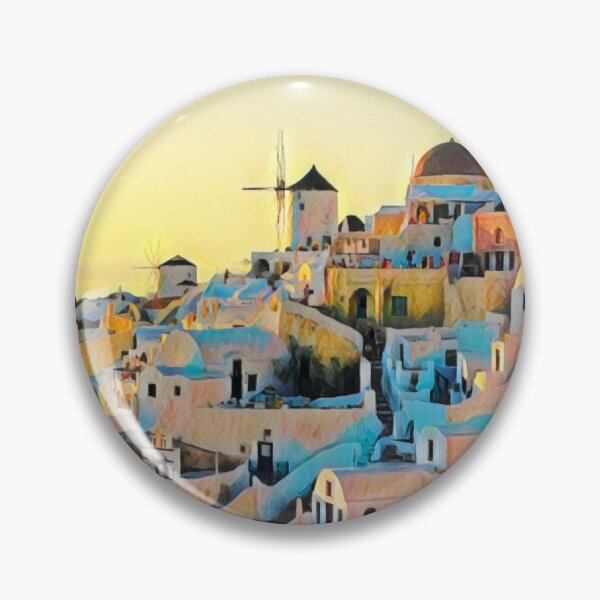 Item preview, Vista de Santorini designed and sold by Sofia-Draws.