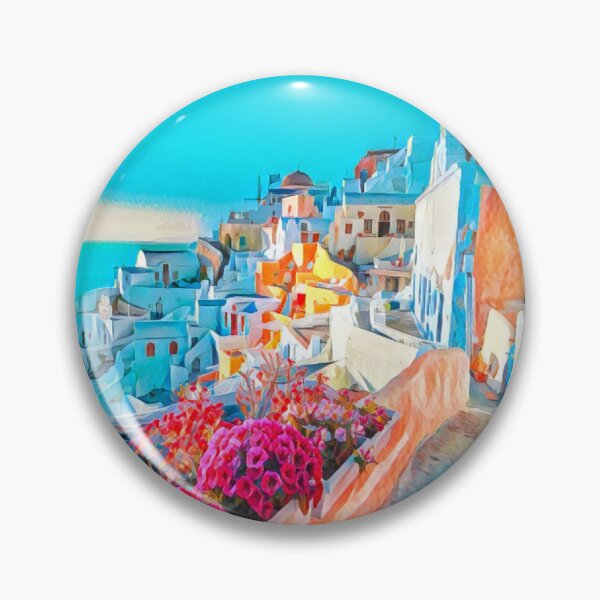 Item preview, Santorini Greece designed and sold by Sofia-Draws.