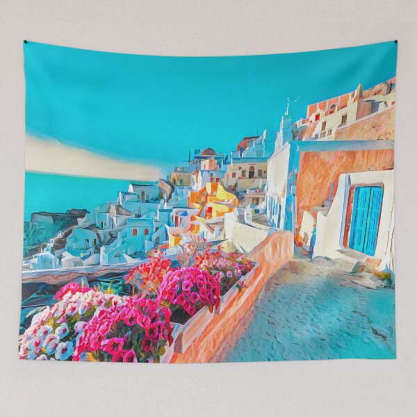 Item preview, Santorini Greece designed and sold by Sofia-Draws.