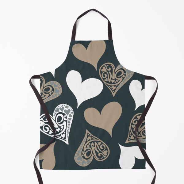Item preview, Golden brown  and white hearts design designed and sold by Coolminds.