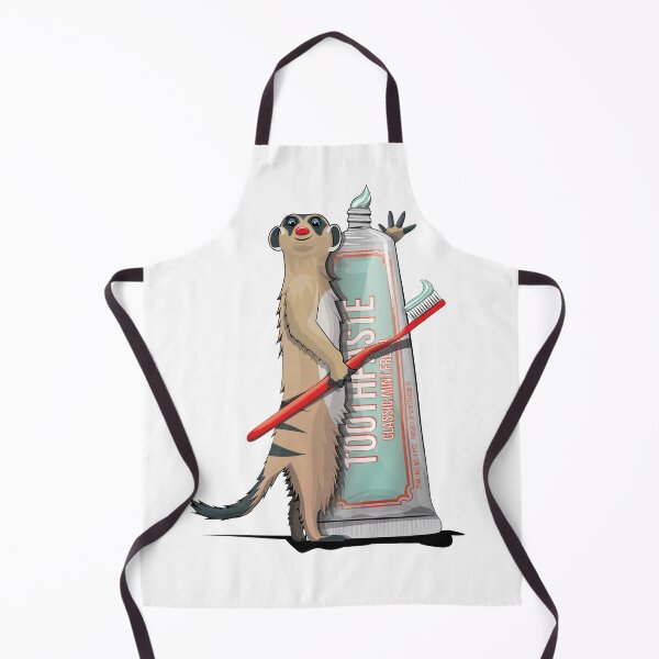 Item preview, Meerkat Brushing their Teeth, funny Animal Safari Bathroom Joke designed and sold by Wyattdesign.