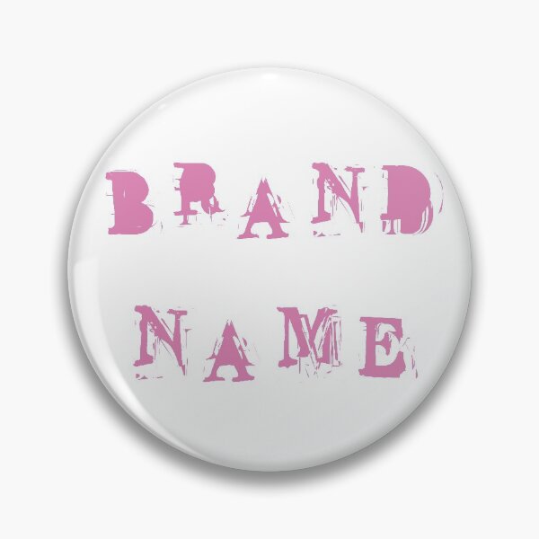 Item preview, pink brand name designed and sold by Cat Bruce.