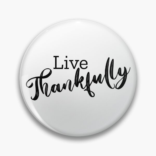 Item preview, Live Thankfully Black Calligraphy designed and sold by amazingjoy.
