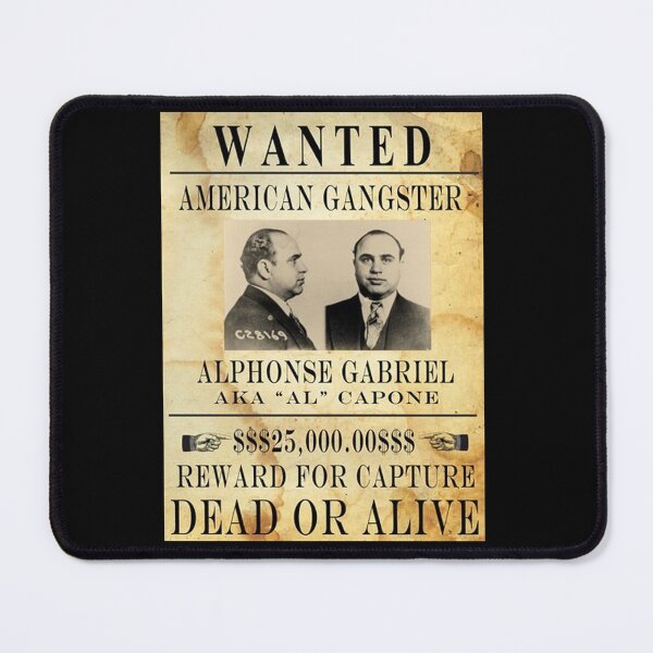 Item preview, AL CAPONE : Vintage Gangster Wanted Poster designed and sold by posterbobs.