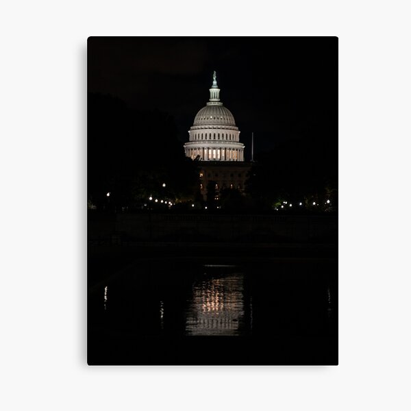 A Capitol Evening Canvas Print