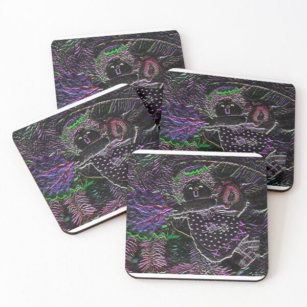 Item preview, Christmas Angel Multi-Color Neon Abstract with Green Crown designed and sold by JariHawk.