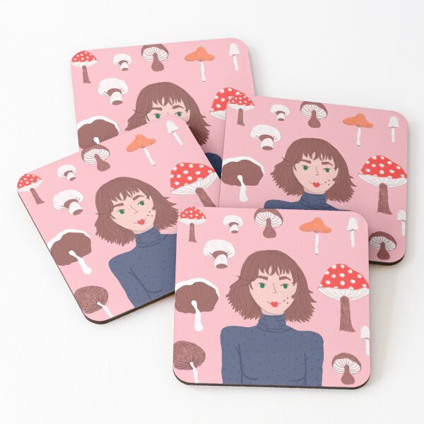 Item preview, A girl among mushrooms designed and sold by IlustraDeni.