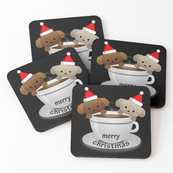 Item preview, Christmas Burlap Puppies For Coffee Lovers designed and sold by LashCreations.