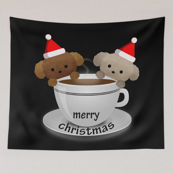 Item preview, Christmas Burlap Puppies For Coffee Lovers designed and sold by LashCreations.