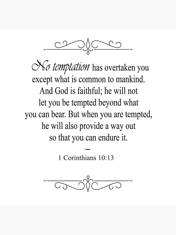 1 Corinthians 10:13 Bible Verse by OurLordsLove