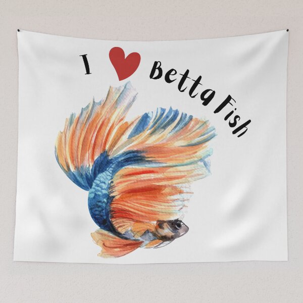 Item preview, I love siamese fighting Betta fish designed and sold by FourNuns.