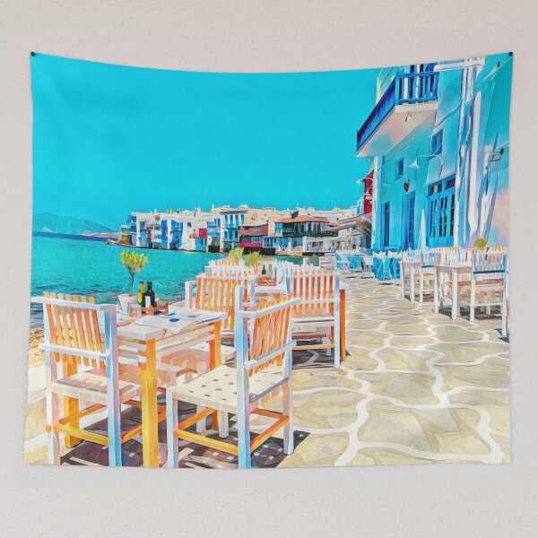 Item preview, Mykonos Streets designed and sold by Sofia-Draws.