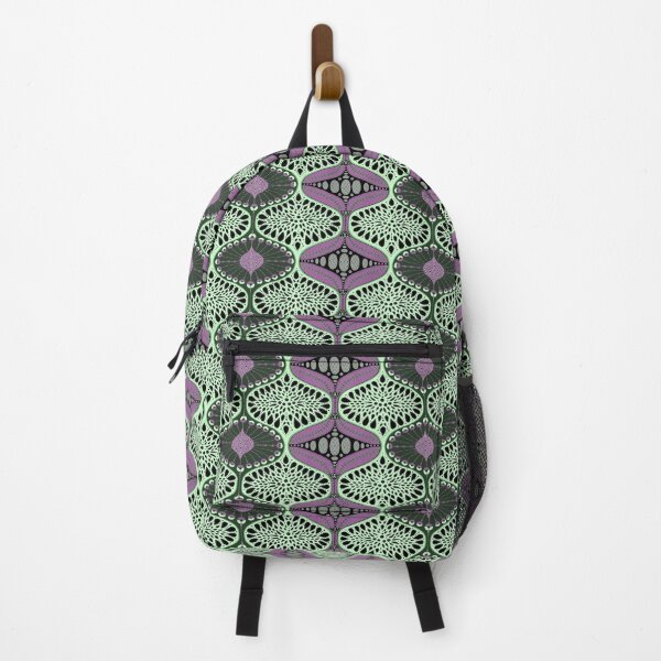 Item preview, Geometric Seed Pods purple, mint green designed and sold by LisetteBaron.
