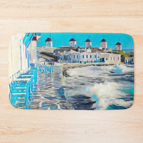 Item preview, Streets of Mykonos designed and sold by Sofia-Draws.